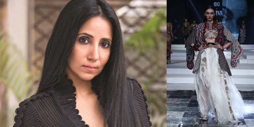 Anamika Khanna, celebrated Indian fashion designer known for her fusion wear and innovative saree drapes. #IndianFashionDesigners #AnamikaKhanna #FusionFashion