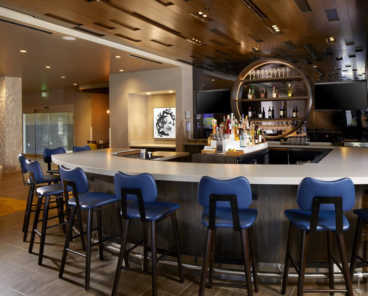 Modern Hotel Lobby Bar