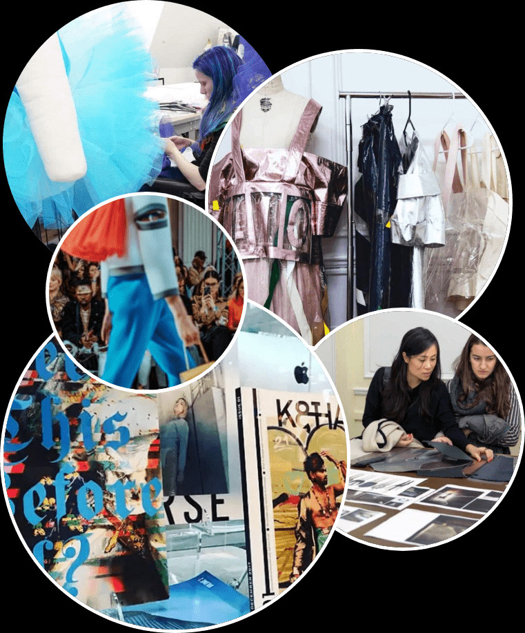 Images of various fashion design degrees offered at Academy of Art University