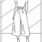 Simple Fashion Coloring Page Outfit