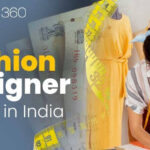 Alt text: Chart illustrating the salary range of fashion designers in India based on experience level.