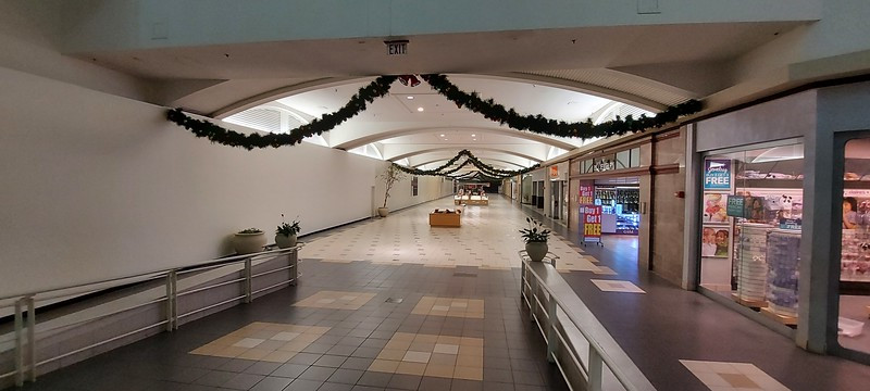 Empty storefront inside Orlando Fashion Square mall in Orlando, Florida.