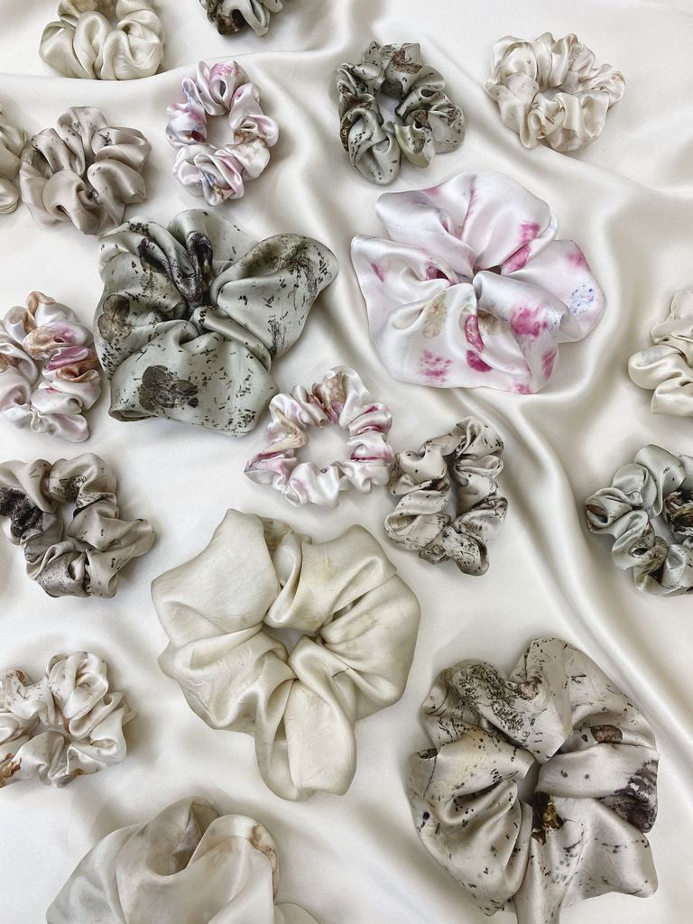 silk scrunchies