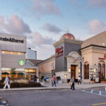 Aerial view of The Fashion Mall at Keystone in Indianapolis, Indiana.