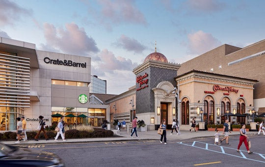 Exterior view of The Fashion Mall at Keystone in Indianapolis, Indiana.