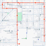 The Newberg Old Fashioned Festival Parade route map outlines the procession's path through the town. Image source: Newsberg.