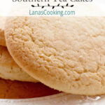 Old Fashioned Southern Tea Cakes on a white serving plate.