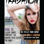 Close-up view of a fashion magazine layout showcasing diverse clothing styles and accessories, emphasizing the visual richness of digital fashion publications.