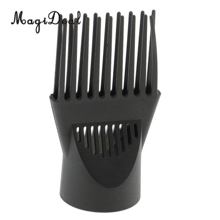 Hair dryer diffuser comb attachment for achieving fashionable hairstyles.