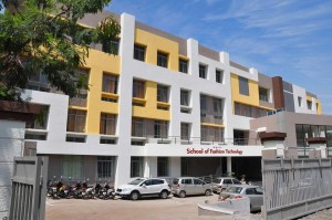 Exterior view of School of Fashion Technology Pune, a leading fashion institute for women's education.