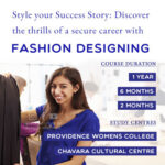 Banner showcasing Waves Institute of Fashion Designing in Calicut, a leading fashion design school for women.