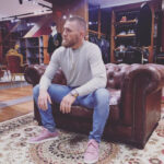 Conor McGregor in a well-fitting sweatshirt and jeans