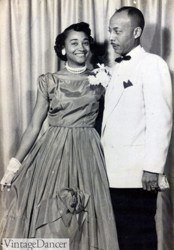 Early 1950s debutant ball and father white tuxedo jacket