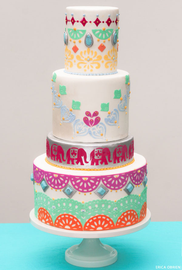 Boho Chic Cake translating trends into cake designs by Erica OBrien for TheCakeBlog.com