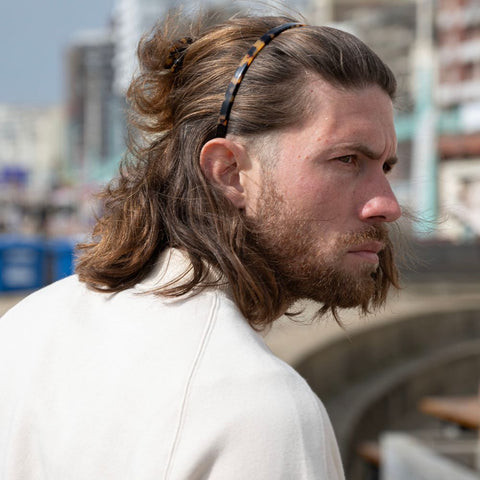 Man with sleek flexible headband
