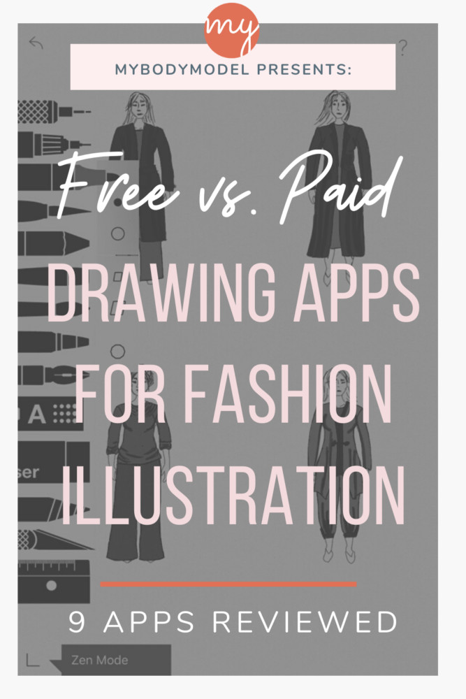Fashion sketches and drawings for apparel design process