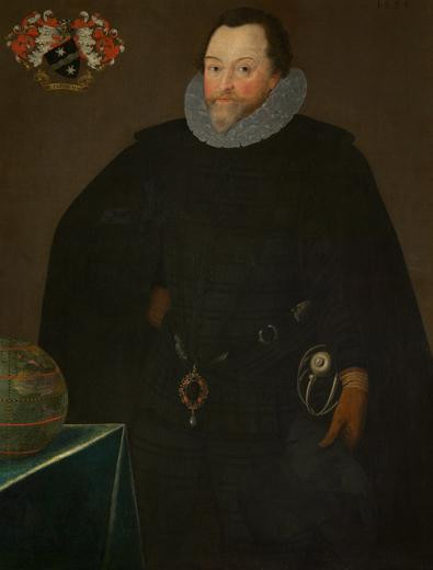 Sir Francis Drake in Tudor Attire