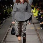 Alexander McQueen AW24 showcases sophisticated leopard print integrating into the fall 2024 fashion trends