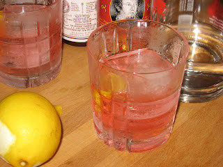 Vodka Old Fashioned Cocktail with Orange Peel Garnish