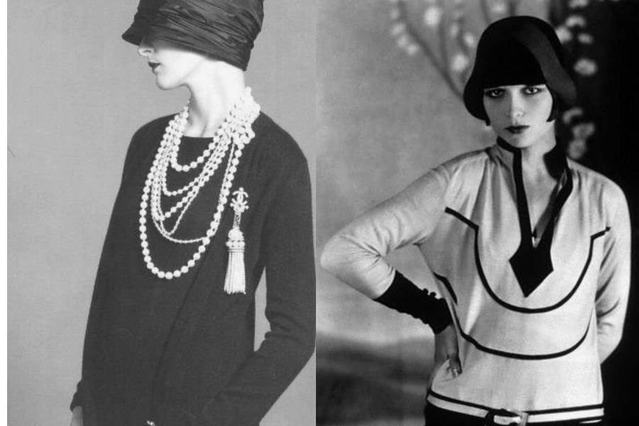 A collection of 1920s menswear accessories, including a fedora, pocket watch, and spectator shoes