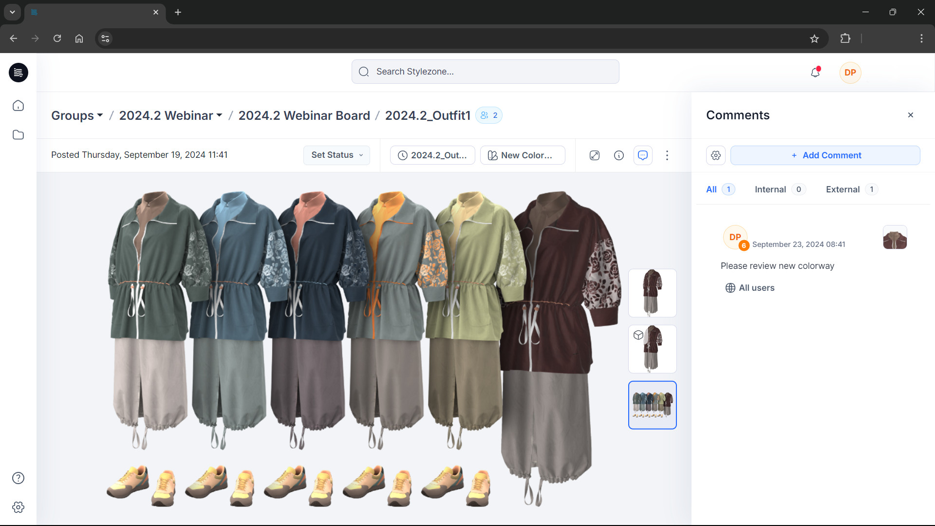 Fashion designers collaborating using Stylezone app