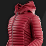 3D prototype of a padded jacket created with 3D technology