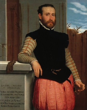 Portrait of Prospero Alessandri. Giovanni Battista Moroni. 1580.