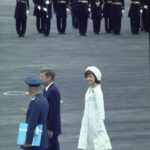 Jackie Kennedy White outfit and hat