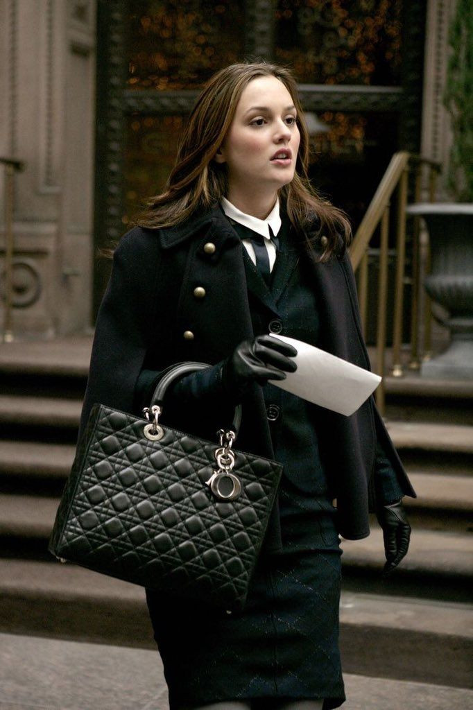 Blair Waldorf with a Lady Dior bag