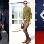 Actor Lori Harvey wearing no-pants trend in 2023