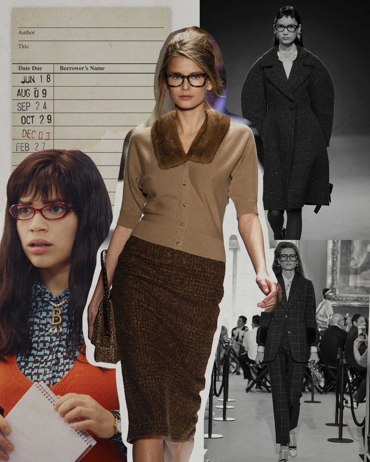 Archival runway shows showcasing geek-chic fashion trends, highlighting the style's evolution and impact on high fashion.