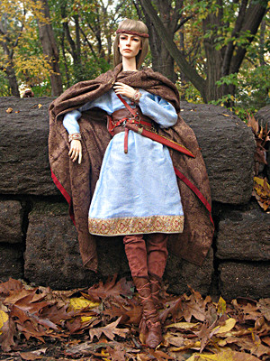 7th Century Angle nobleman as costumed by E.V. Svetova