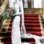 Gene Tierney in Razor's Edge Wedding Dress Designed by Cassini
