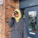 Hannah Sheps with a Stylish Winter Hat