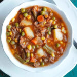 Slow Cooker Beef Soup with Tender Beef Chunks