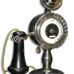 Black Vintage Rotary Phone