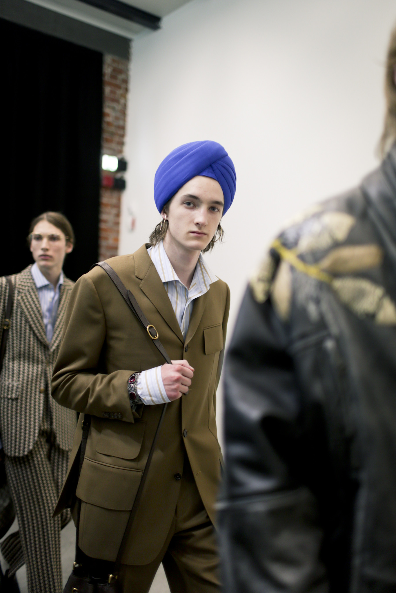 The Sikh turban backstage at Gucci’s fall 2018 show during Milan Fashion Week