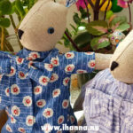 Twins Luna Lapin softie bunnies by mom (Photo copyright Hanna Andersson)