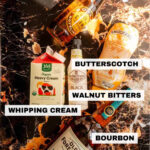 Ingredients for the butterbeer old fashioned