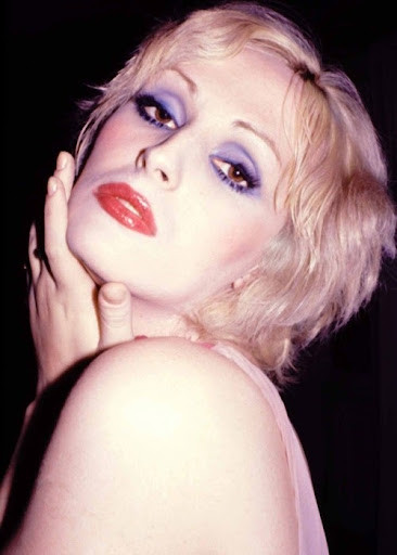 Candy Darling by Anton Perich, 1970, showcasing soft pastel eyeshadow.