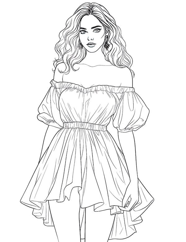 Casual off-the-shoulder mini dress