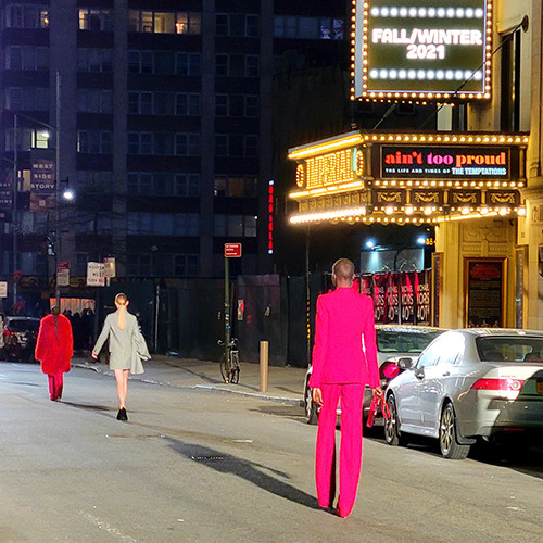 Men's fashion runway