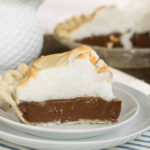 Perfectly baked old fashioned chocolate meringue pie