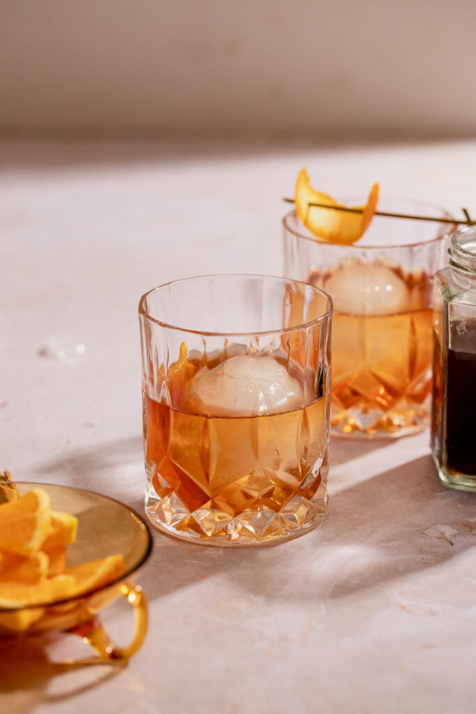 Old fashioned cocktail