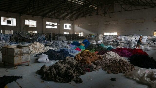 Clothing and textile waste
