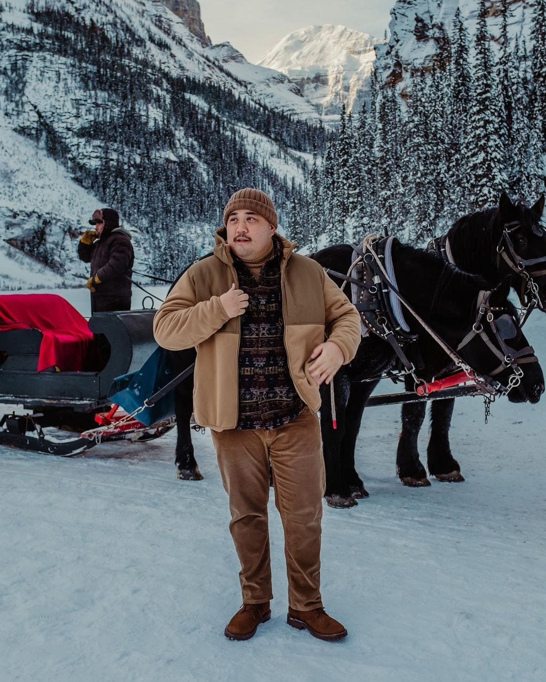 Stylish mens winter fashion boots for snowy conditions