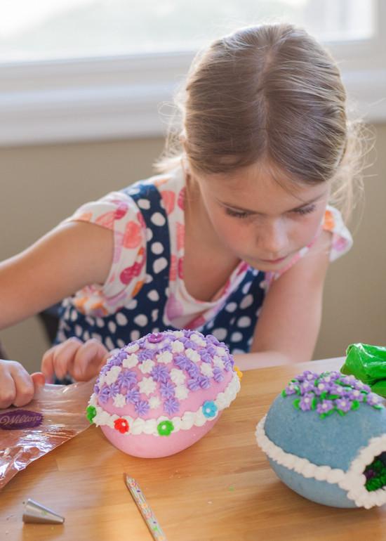 Grandma's sugar egg molds add nostalgic charm, perfect for crafting old fashioned sugar Easter eggs, a cherished family tradition.