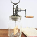 old-fashioned butter churn