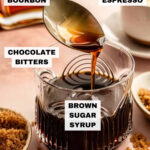 Pour-over coffee maker with coffee beans and cup