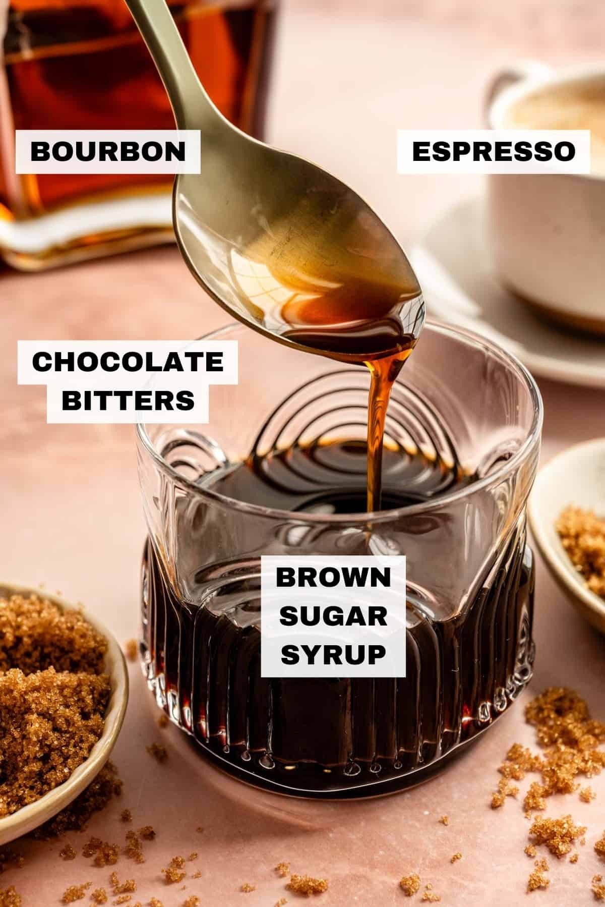 Pour-over coffee maker with coffee beans and cup